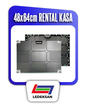 LED Ekran CNC Kasalar - 48x64cm Rental Kasa